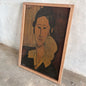 Vintage Portrait of Anna Zborowska Amedeo Modigliani Framed Print