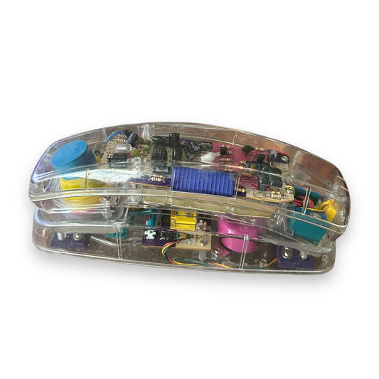 Vintage 80s Transparent Lightup Telephone