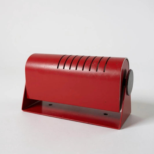 Mid Century Modern Red Metal German Folding Table Lamp