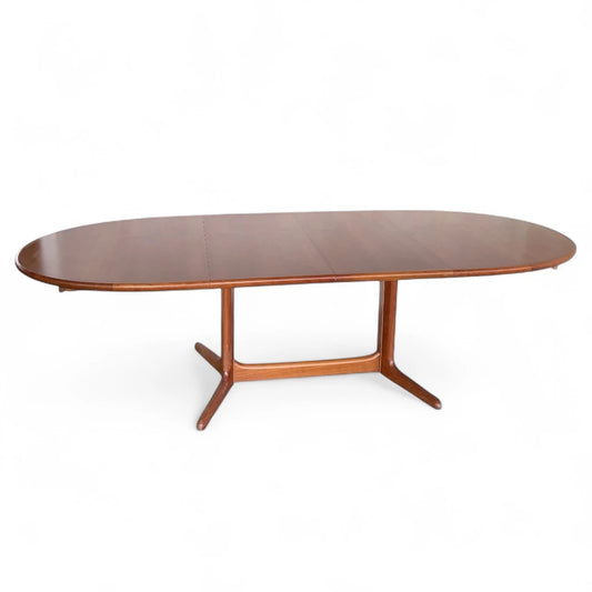 Drylund Teak Extending Dining Table | Danish Mid-Century Modern | Two Leaf Extension
