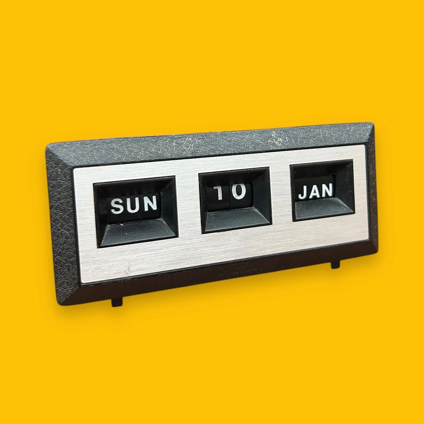 Mid Century Black Perpetual Desk Calendar