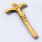 Mid Century Inri Teak Wood Jesus Crucifix