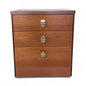Mid Century Stag Teak Bedside Cabinet with Brass Handles