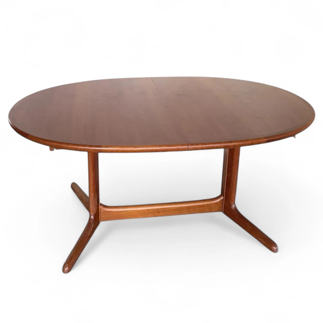 Drylund Teak Extending Dining Table | Danish Mid-Century Modern | Two Leaf Extension