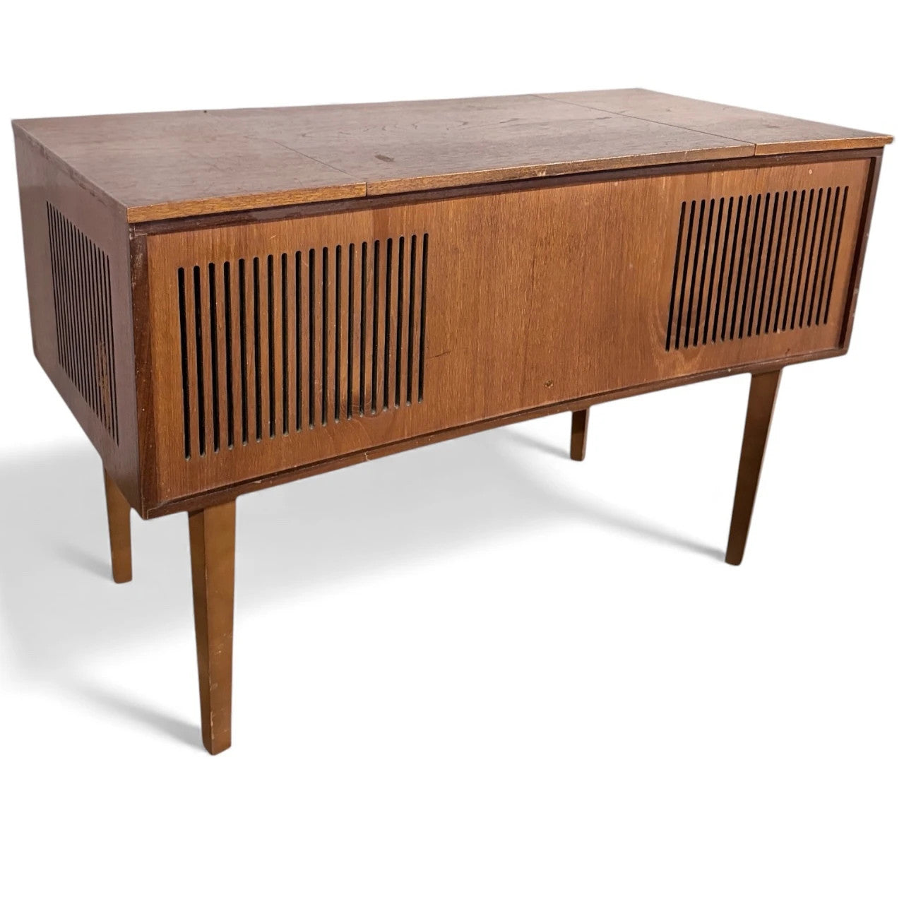 Mid Century Radiogram – Vintage Alba Radiogram Console With Turntable Cabinet