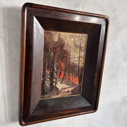 Antique Japanese Silk Embroidered Painting