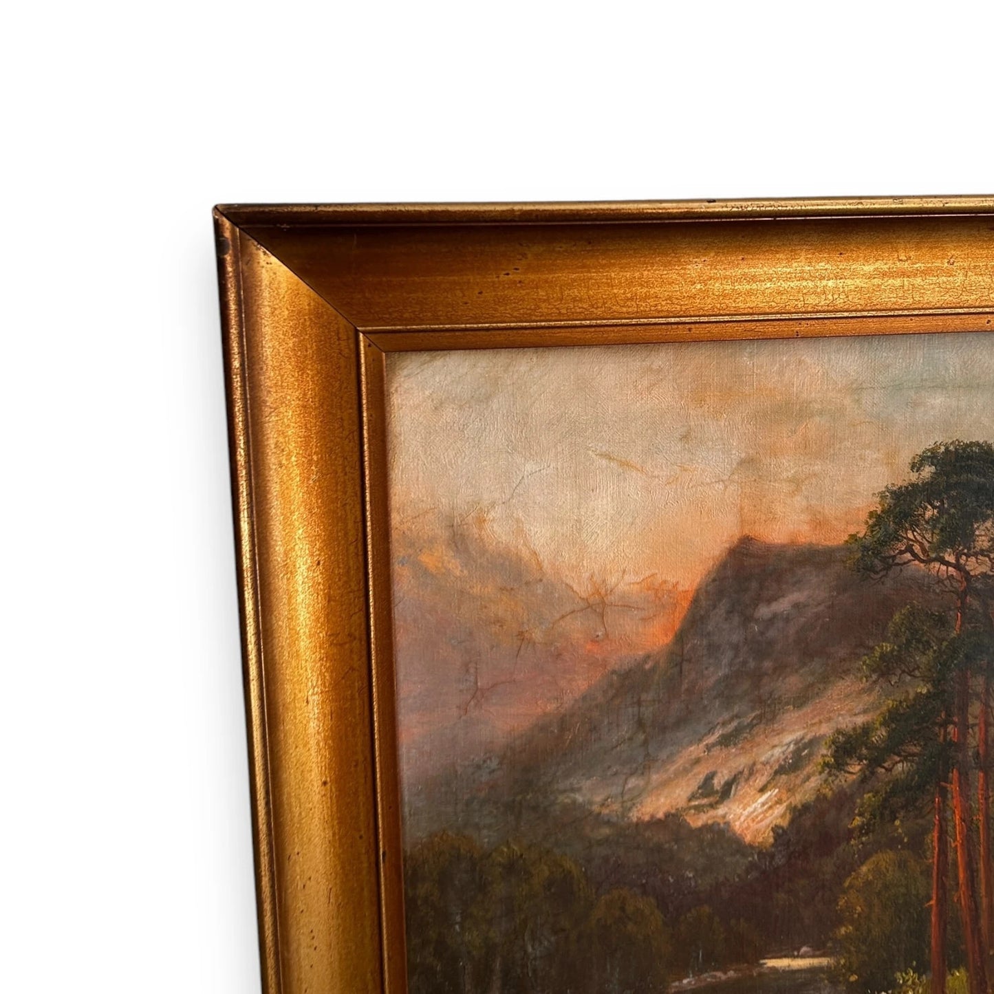 Vintage 1920s Frank Hider Victoria Era Nature Oil Painting