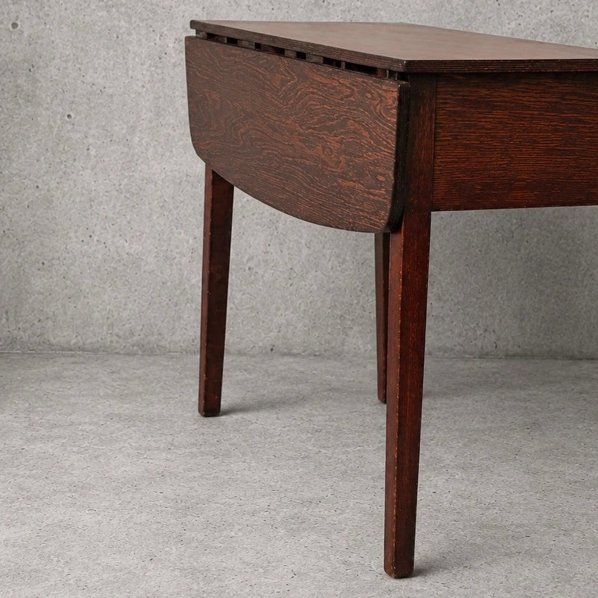 Mid Century Schreiber Rosewood Effect Formica Drop Leaf Dining Table