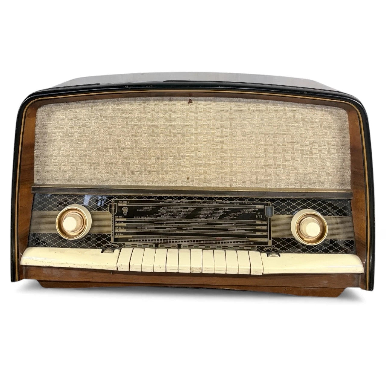 Vintage 1950s Orion Valve Radio – Walnut Veneer, Mid-Century Design