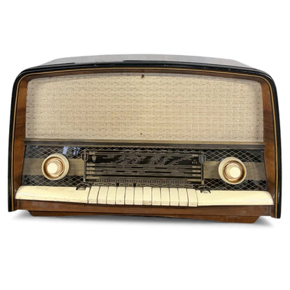 Vintage 1950s Orion Valve Radio – Walnut Veneer, Mid-Century Design