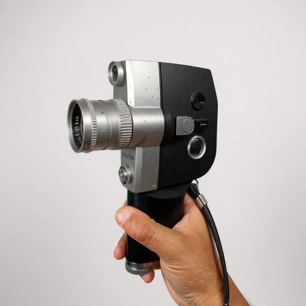 Vintage Fujica Single-8 P300 Movie Camera – 1960s Retro Cine Film Camera by Fuji