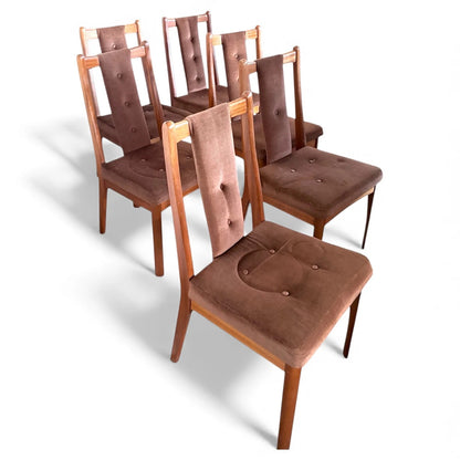 Mid Century Dining Chairs – Set of Six William Lawrence Teak Vintage Seating