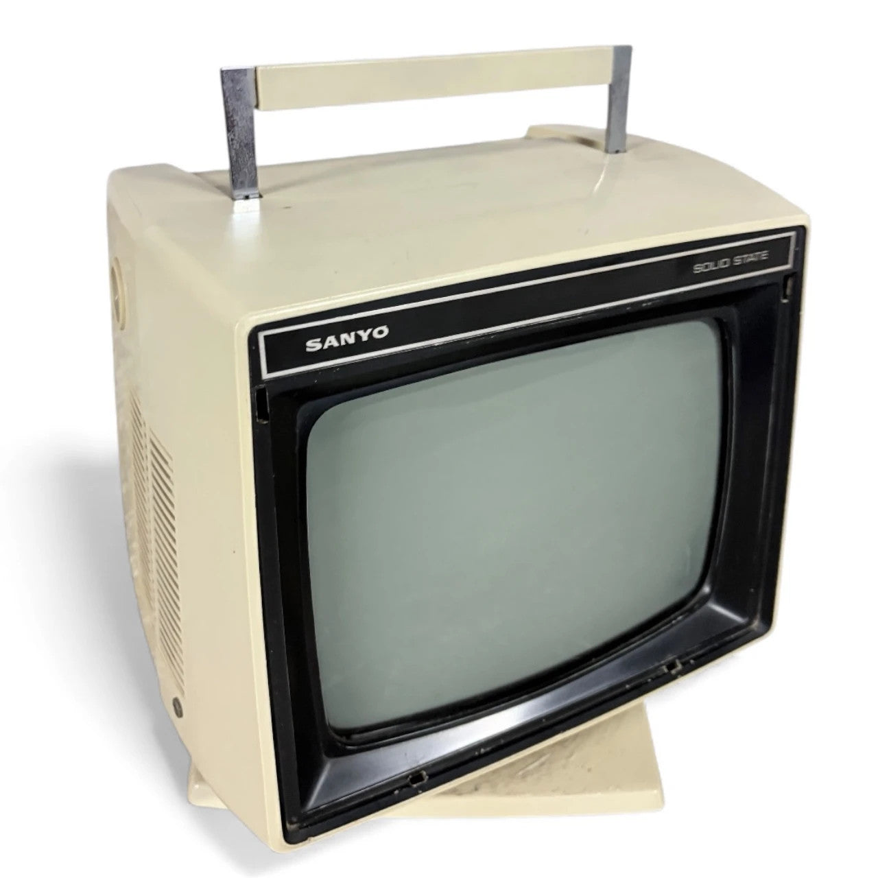 Sanyo Space Age Portable Television – 1970s Solid State CRT TV, Untested, Display Prop