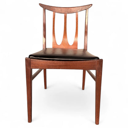 Vintage G Plan Brasilia Dining Chair – Mid-Century Teak & Black Vinyl