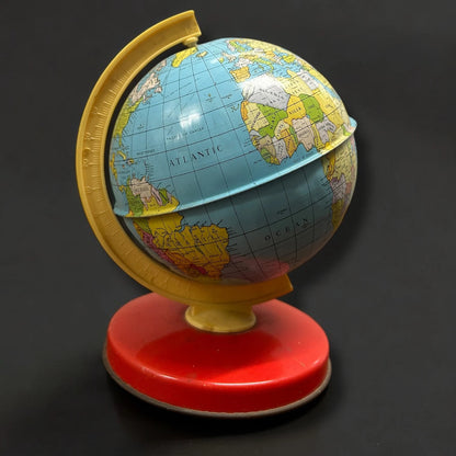Vintage 1940s Chad Valley tin plate globe