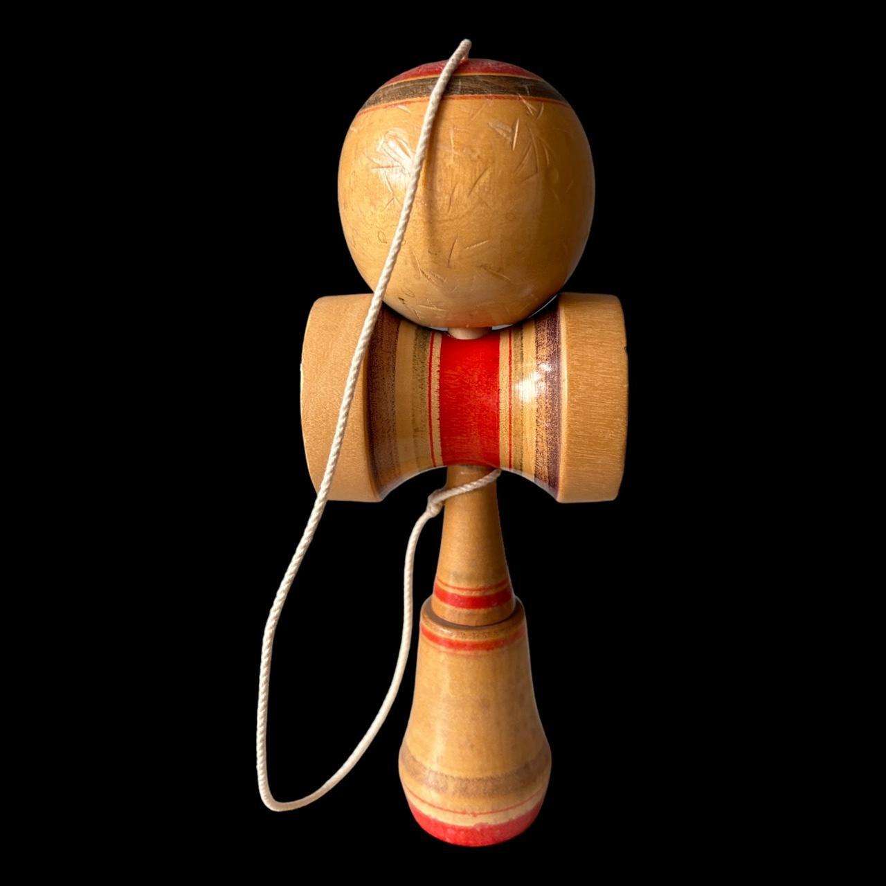 Vintage 1960s Kokeshi Kendama Wood Toy Doll