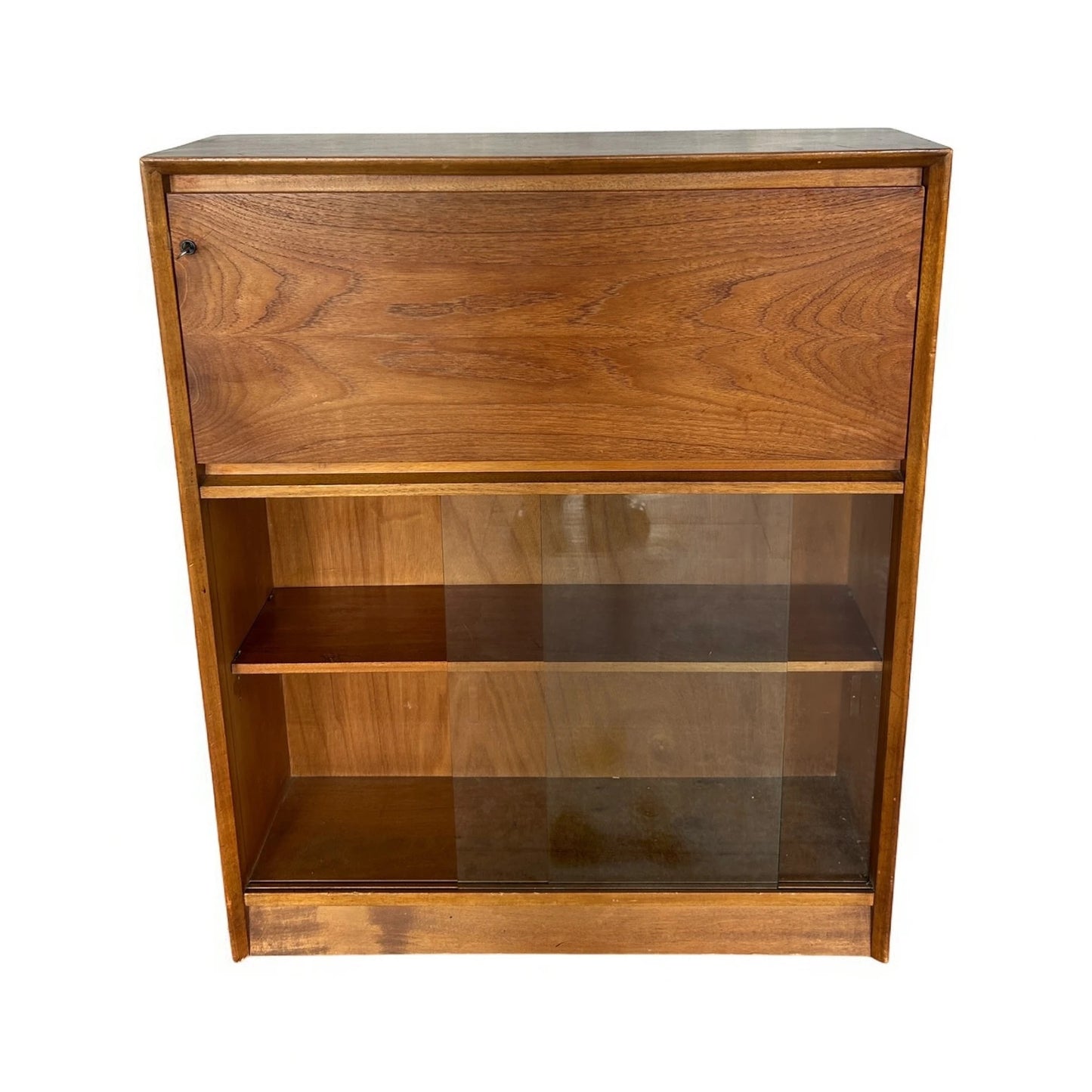 Mid Century Modern Herbert Gibbs Bookcase Bureau Cabinet