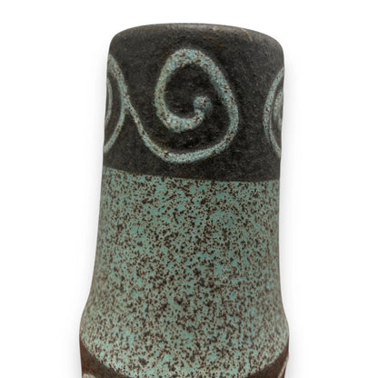 Mid century stone blue West German vase