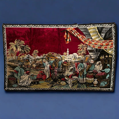 Vintage 1980s Turkish Tapestry Rug