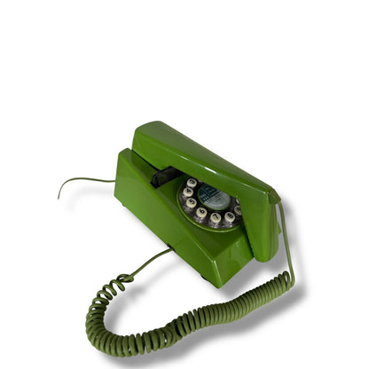Vintage GPO Trimphone Dial Telephone – 1970s Avocado Green – Mid-Century