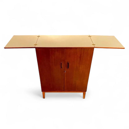 Mid-Century Vintage Teak Cocktail Cabinet – 1960s Drinks Bar