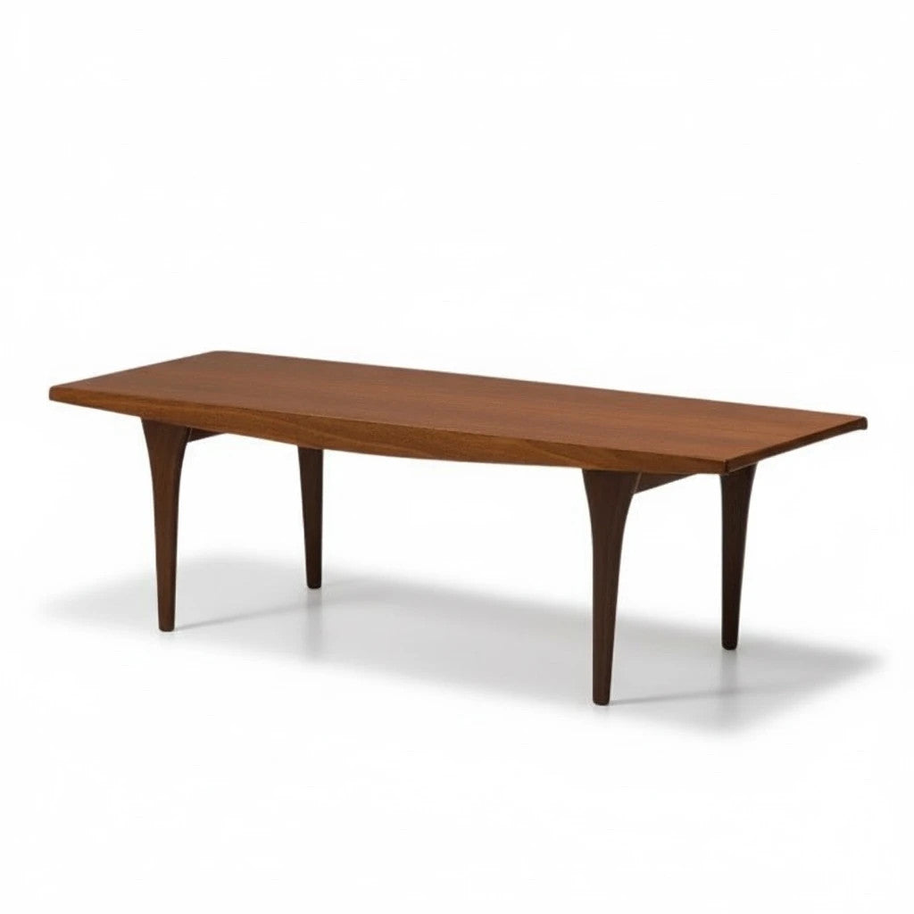 Mid-Century Coffee Table – Younger John Herbert Design | Solid Wood Legs, Warm Tones
