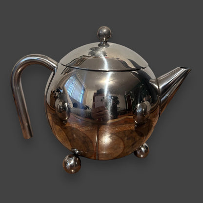 Mid Century Chrome Teapot Set