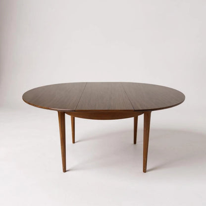 Mid Century Modern Nathan Round Extending Dining Table | Vintage Teak Table 1960s