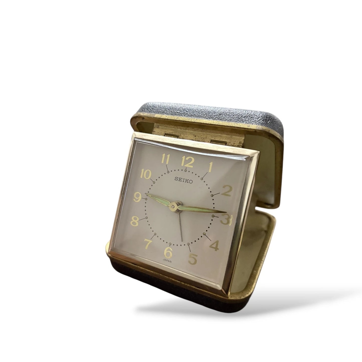 Vintage Seiko Travel Clock | Mid-Century Folding Alarm Clock