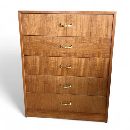 Herbert Gibbs Teak Tallboy Chest of Drawers | Mid-Century Modern Storage