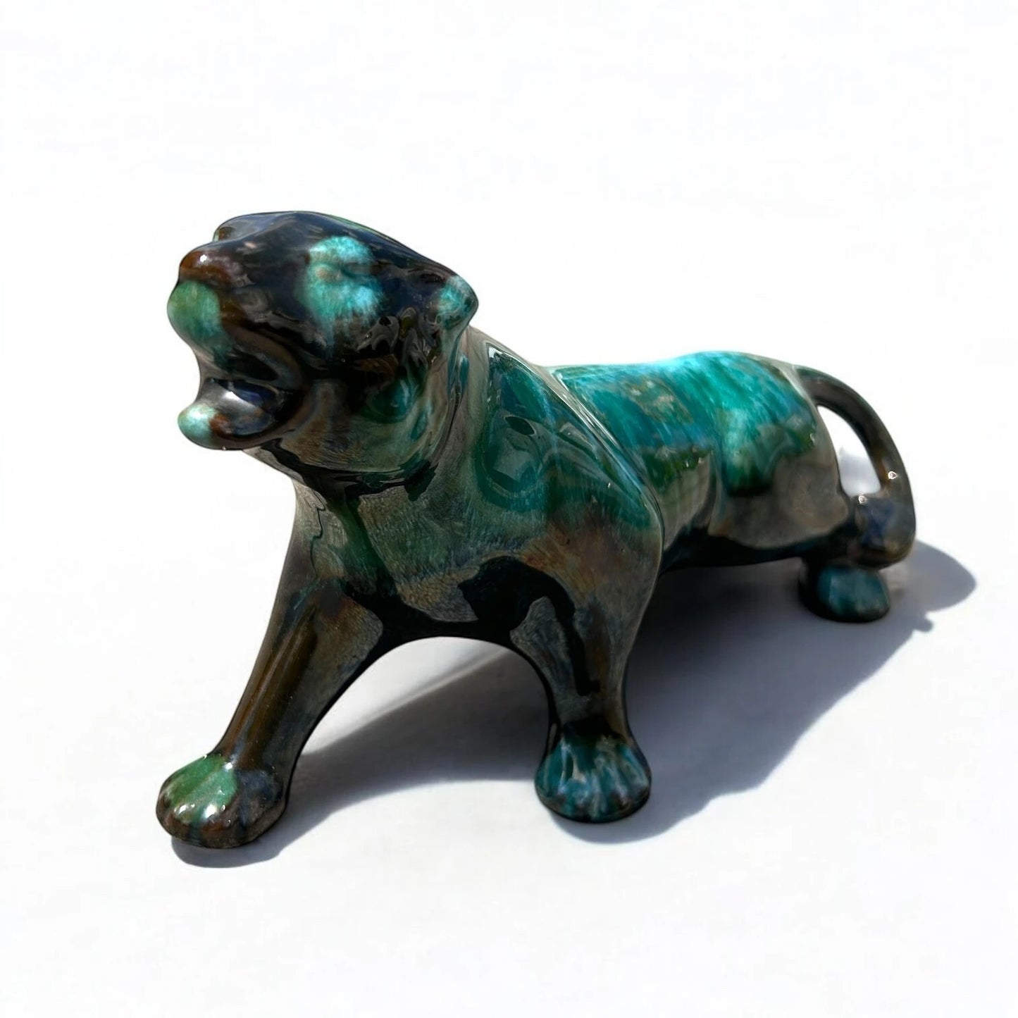 Mid Century Blue Mountain Panther Pottery