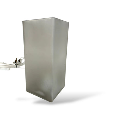 Vintage IKEA Frosted Glass Lamp – Minimalist Scandinavian Table Lamp