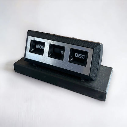 Mid Century Black Perpetual Desk Calendar