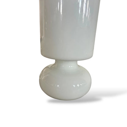 Vintage IKEA Lykta Lamp – White Opaline Glass Table Lamp