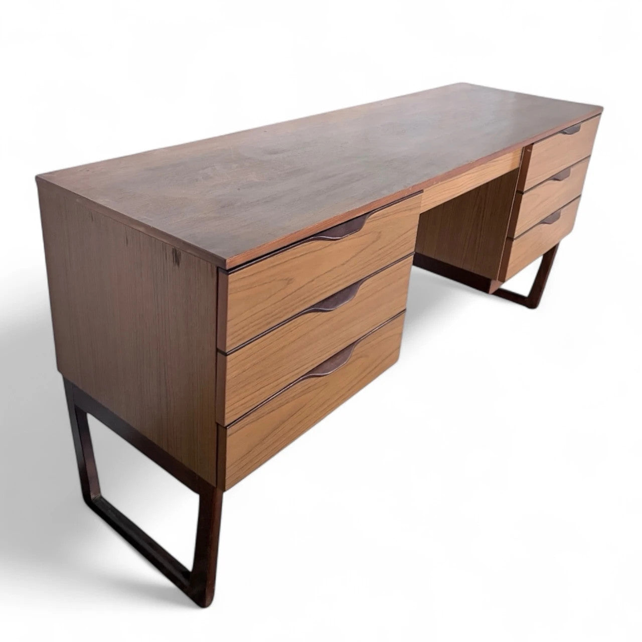 Mid-Century Europa Dressing Table / Desk | 6 Drawers