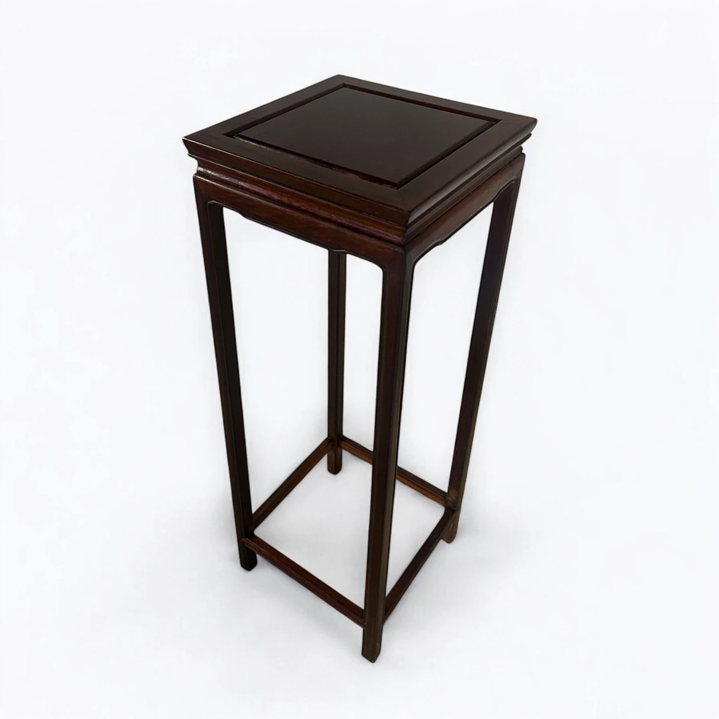 Mid Century Chinese Rosewood Tall Plant Stand