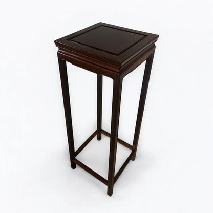 Mid Century Chinese Rosewood Tall Plant Stand