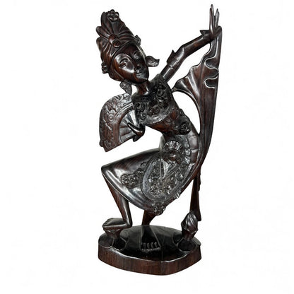 Vintage 1930s Rosewood Carved Indonesian Bali Sculpture