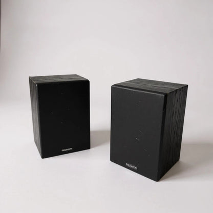 Vintage Ferguson Black Wood Speakers – Mid-Century Retro Hi-Fi