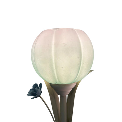 Mid Century Glass Tulip Bulb Table Lamp