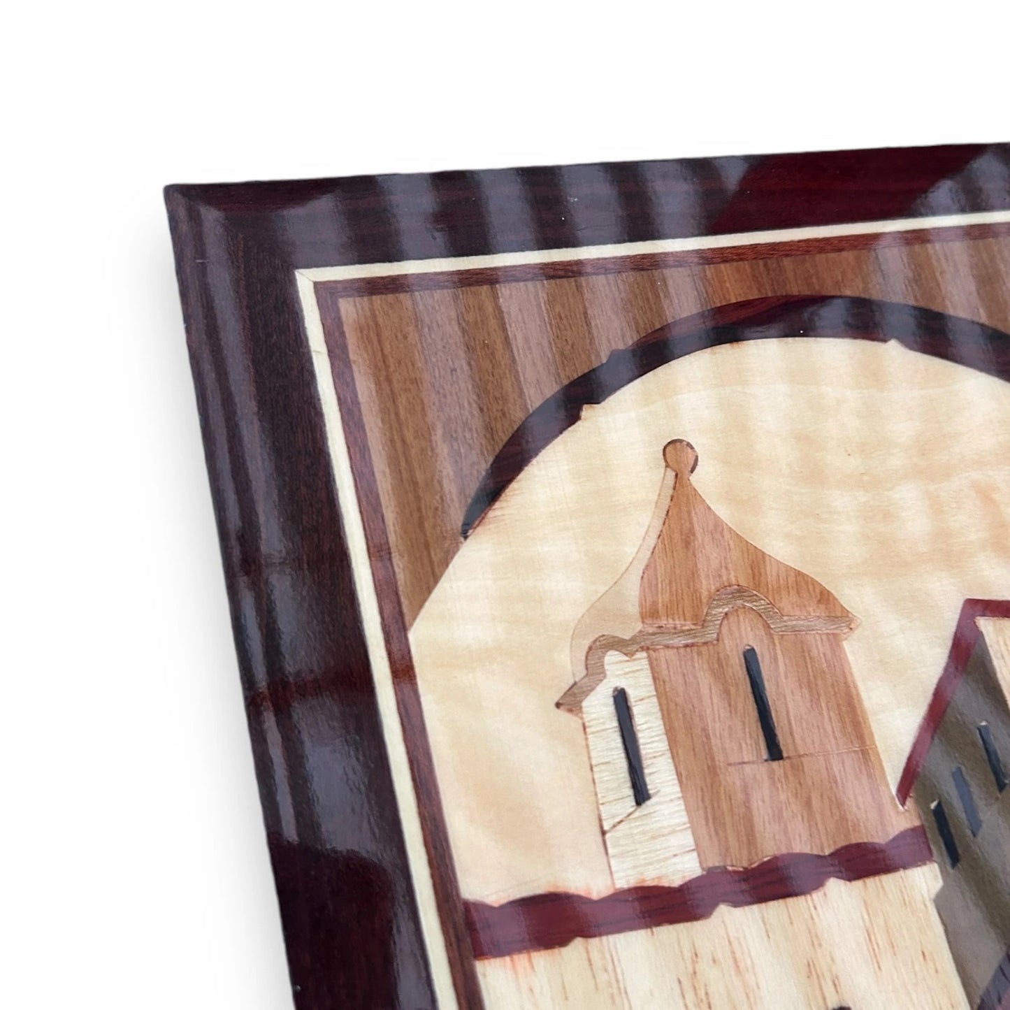Vintage 1960s Italian Marquetry Wood Picture