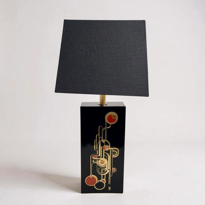 Mid Century Modern Bibasque Gatsby Style Table Lamp
