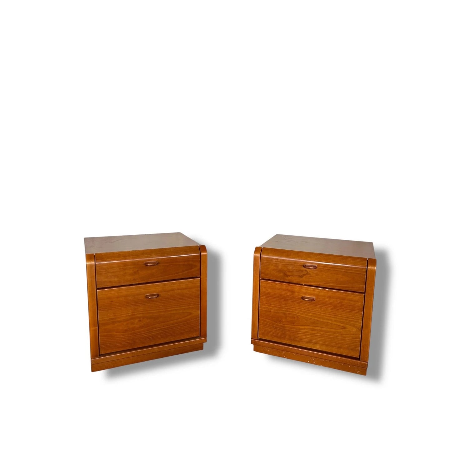 Pair of Vintage German Bedside Cabinets by Hustag – Mid Century Modern Nightstands