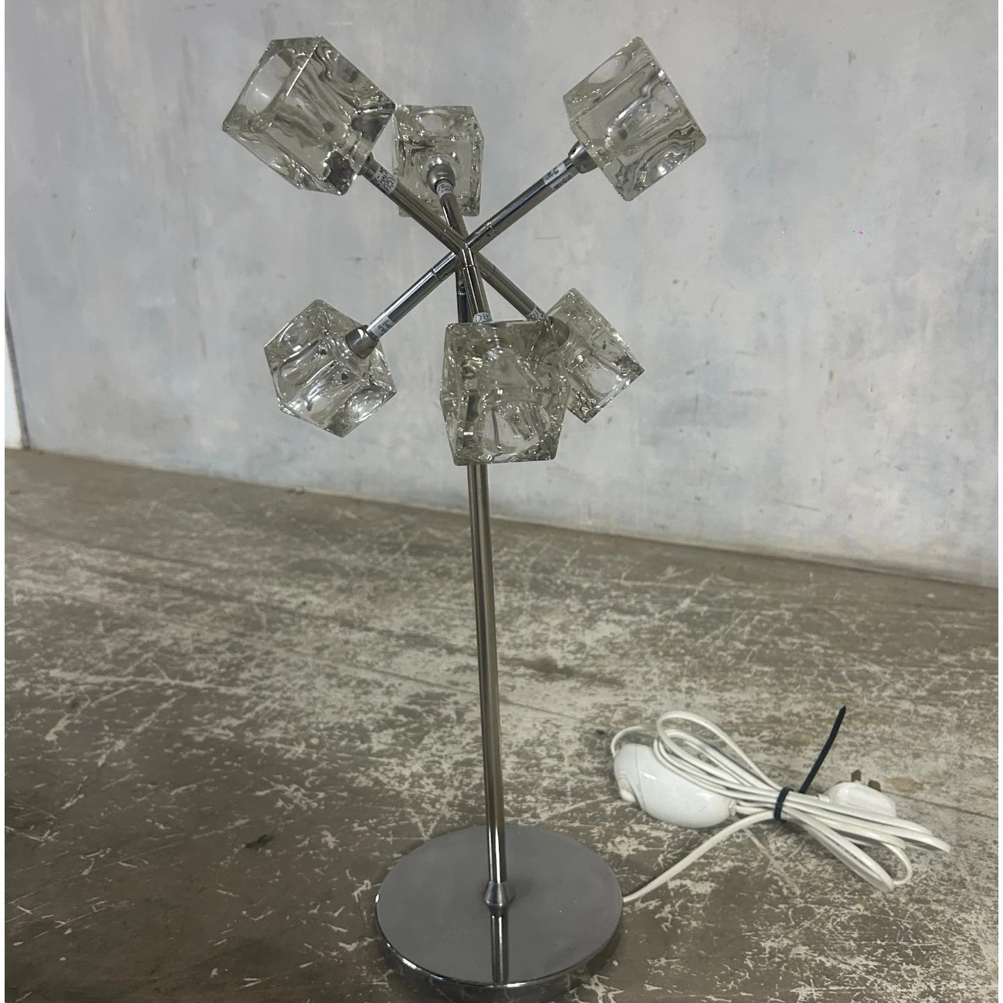 Vintage Ikea Ice Cube Table Lamp