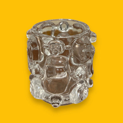 Mid Century Clear Bubble German Vase