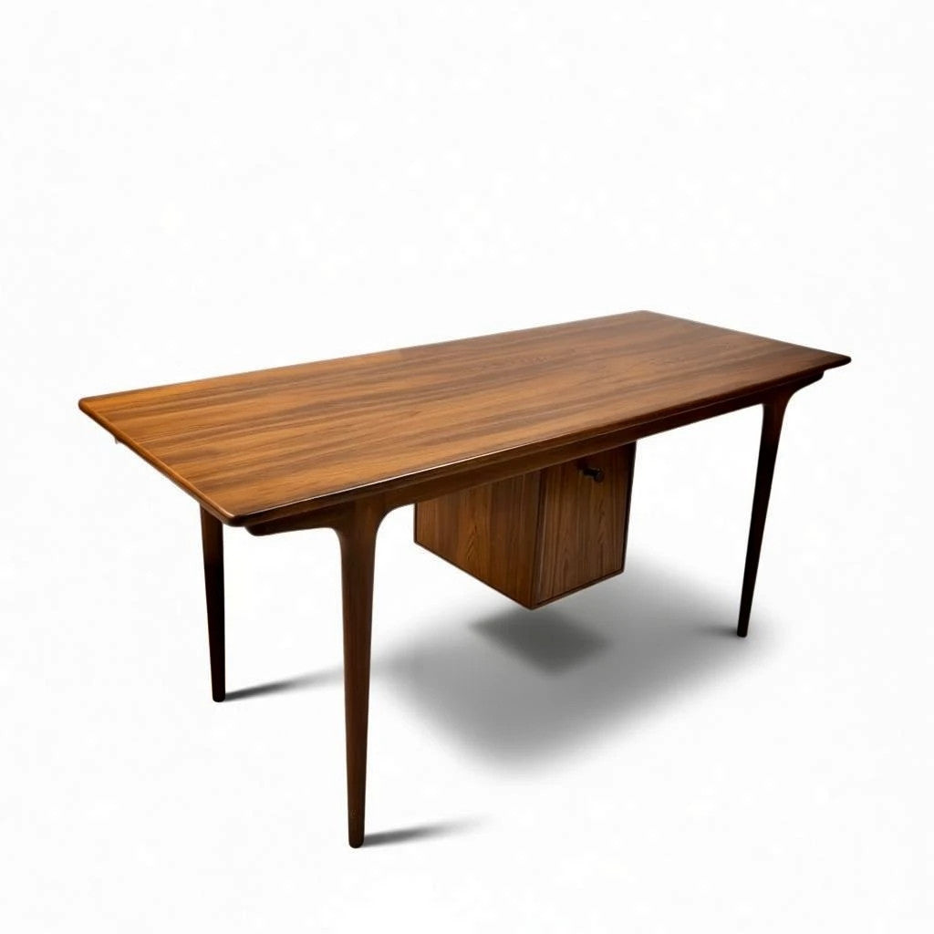 Danish Rosewood Coffee Table Attributed to Omann Jun – 1960s Mid-Century Modern Telephone Table