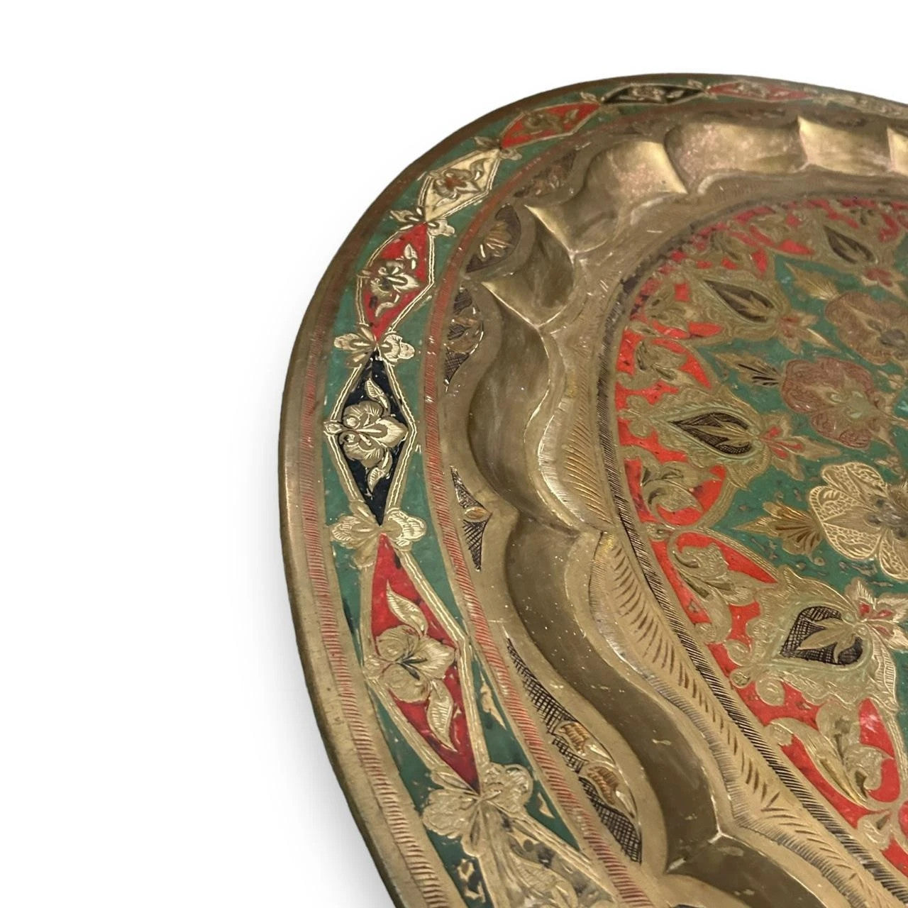 Vintage Indian Brass Wall Plate