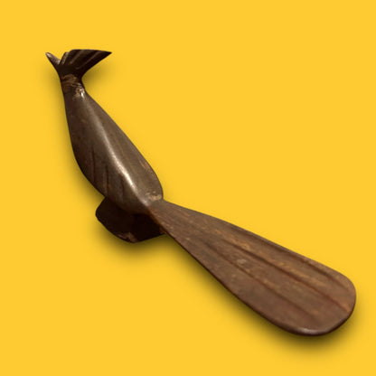 Mid Century Dark Wood Road Runner Sculpture
