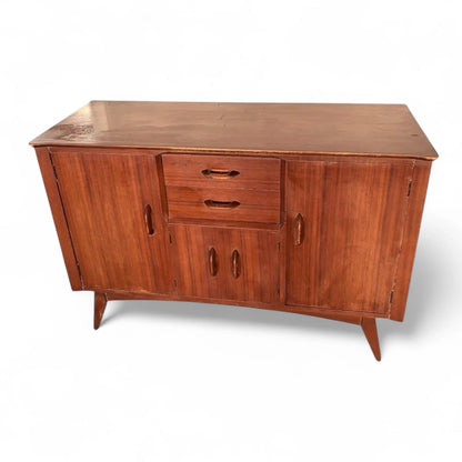 Vintage Jentique Teak Sideboard – Compact Mid-Century Modern Credenza