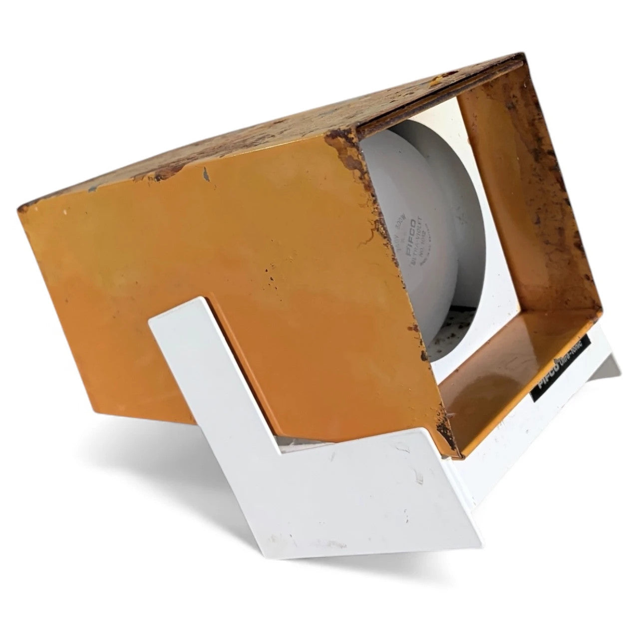 Industrial Desk Lamp – Vintage Pifco Ultra-Ionic Yellow Enamel Adjustable Tilt